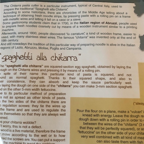 Eppicotispai Chitarra Pasta Cutter Rustic Wood Made in Italy NEW Beechwood - Picture 5 of 8